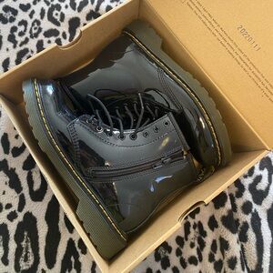 Dr. Martens Black Patent 1460 Big Kids Boots